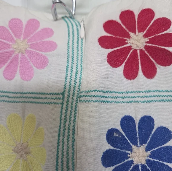 Zara multi-coloured Retro floral Patchwork ruched maxi skirt Festival Boho Small - Picture 6 of 10